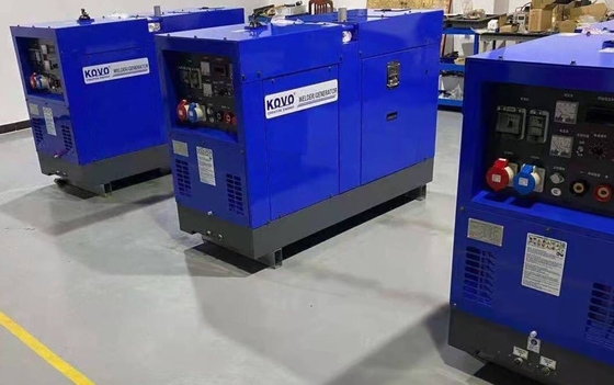 Lassen met KOVO Diesel Dual Holder Permanent Magnet Welder Generator DC600A DGW500 bij 85V Uitgangsspanning